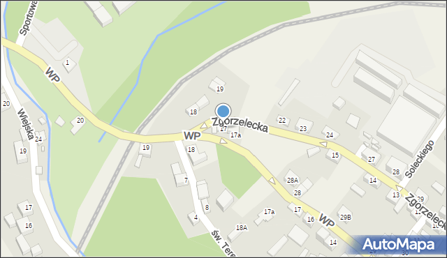 Sulików, Zgorzelecka, 17, mapa Sulików