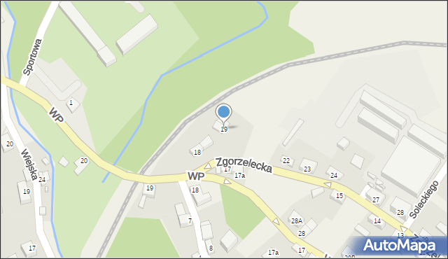 Sulików, Zgorzelecka, 19, mapa Sulików