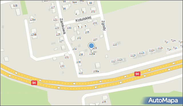 Tarnów, Zgody, 109, mapa Tarnów