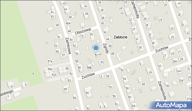 Tarnów, Zgody, 51, mapa Tarnów