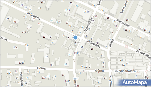 Tomaszów Mazowiecki, Zgorzelicka, 8, mapa Tomaszów Mazowiecki