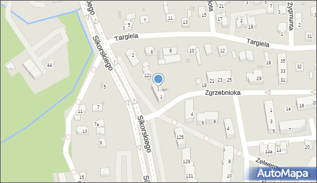 Tychy, Zgrzebnioka Alfonsa, 3, mapa Tychów