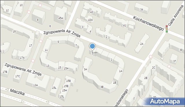 Warszawa, Zgrupowania AK Żmija, 3, mapa Warszawy