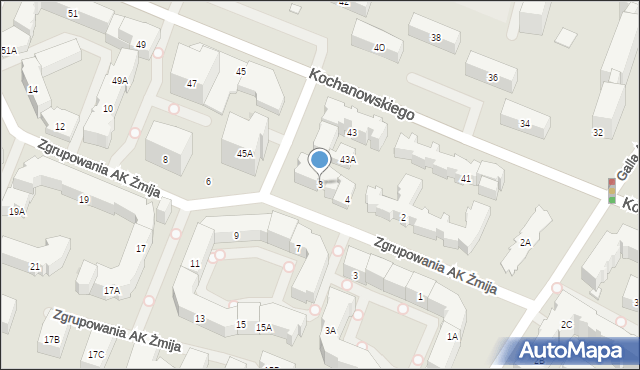 Warszawa, Zgrupowania AK Żyrafa, 3, mapa Warszawy