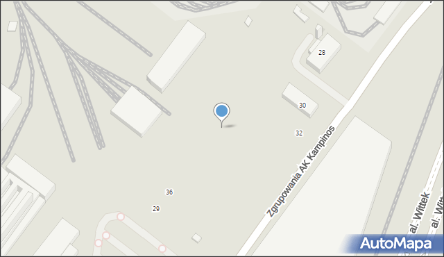 Warszawa, Zgrupowania AK Kampinos, 32, mapa Warszawy