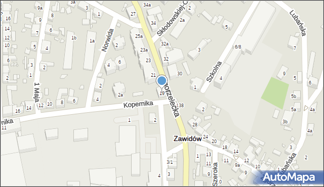 Zawidów, Zgorzelecka, 19, mapa Zawidów