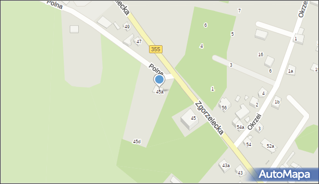 Zawidów, Zgorzelecka, 45a, mapa Zawidów