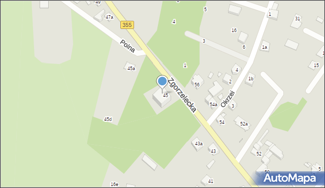 Zawidów, Zgorzelecka, 47, mapa Zawidów