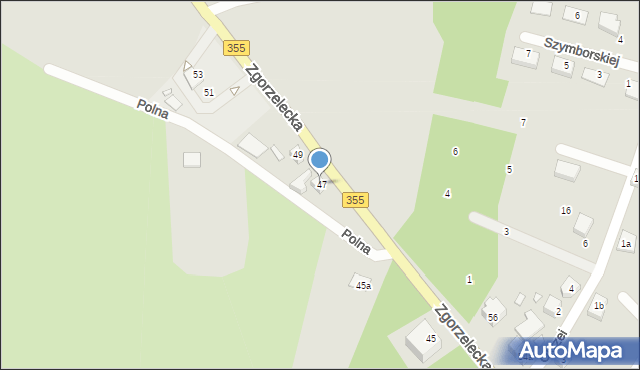 Zawidów, Zgorzelecka, 47a, mapa Zawidów