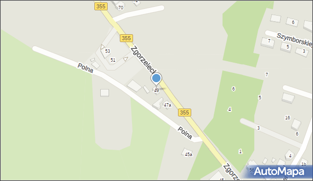 Zawidów, Zgorzelecka, 49, mapa Zawidów