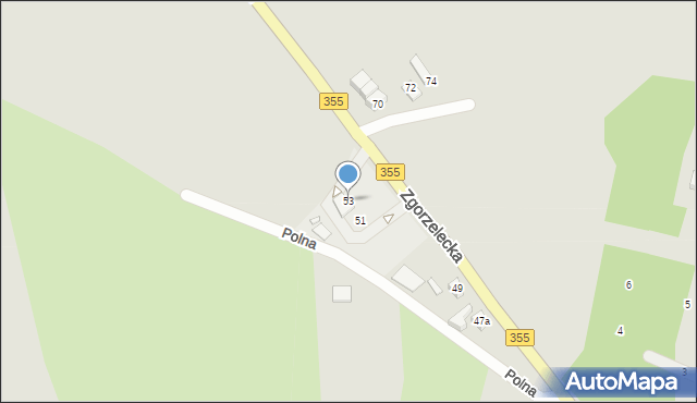 Zawidów, Zgorzelecka, 53, mapa Zawidów