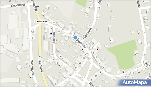 Zawidów, Zgorzelecka, 7, mapa Zawidów