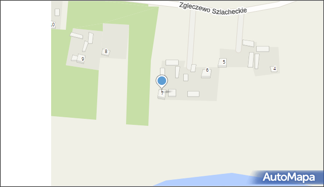 Zgleczewo Panieńskie, Zgleczewo Panieńskie, 7, mapa Zgleczewo Panieńskie