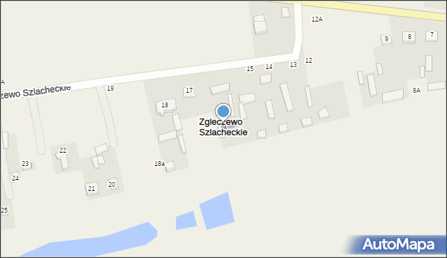 Zgleczewo Szlacheckie, Zgleczewo Szlacheckie, 16, mapa Zgleczewo Szlacheckie