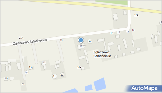 Zgleczewo Szlacheckie, Zgleczewo Szlacheckie, 18, mapa Zgleczewo Szlacheckie