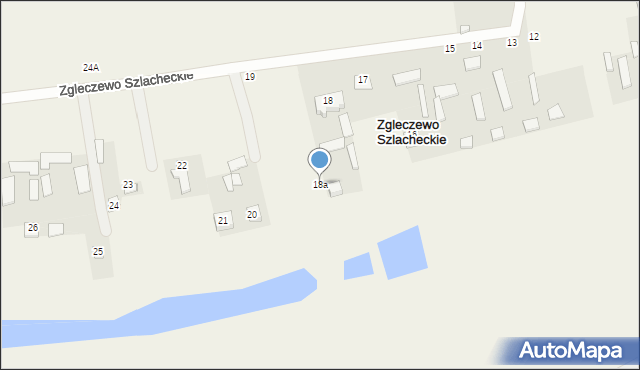 Zgleczewo Szlacheckie, Zgleczewo Szlacheckie, 18a, mapa Zgleczewo Szlacheckie