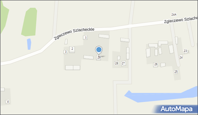 Zgleczewo Szlacheckie, Zgleczewo Szlacheckie, 29, mapa Zgleczewo Szlacheckie