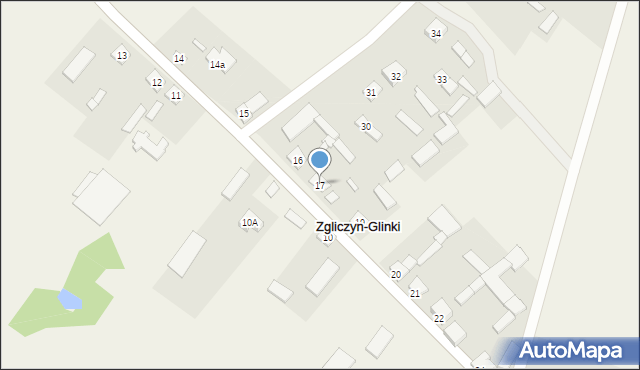 Zgliczyn-Glinki, Zgliczyn-Glinki, 17, mapa Zgliczyn-Glinki