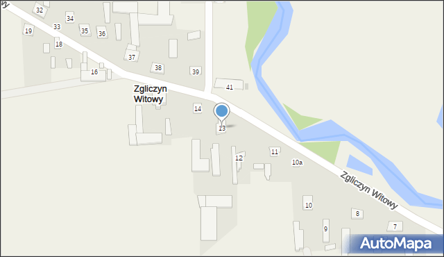 Zgliczyn Witowy, Zgliczyn Witowy, 13, mapa Zgliczyn Witowy