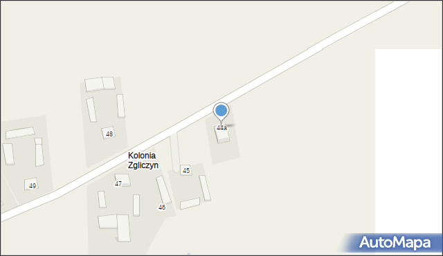 Zgliczyn Witowy, Zgliczyn Witowy, 44a, mapa Zgliczyn Witowy