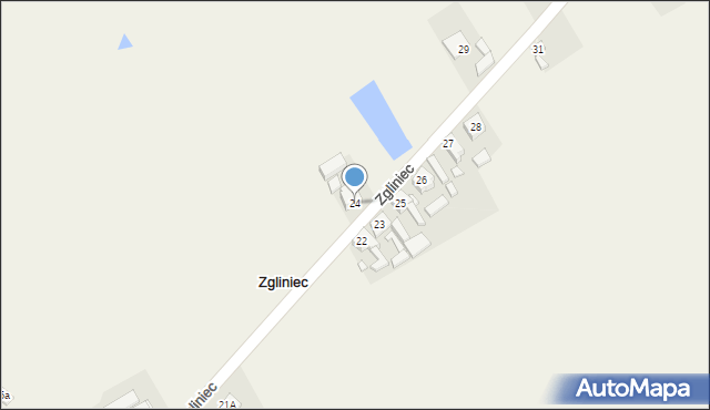 Zgliniec, Zgliniec, 24, mapa Zgliniec