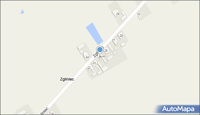 Zgliniec, Zgliniec, 25, mapa Zgliniec