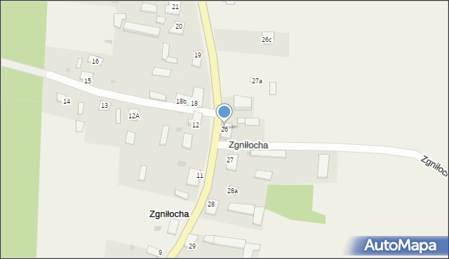 Zgniłocha, Zgniłocha, 26, mapa Zgniłocha