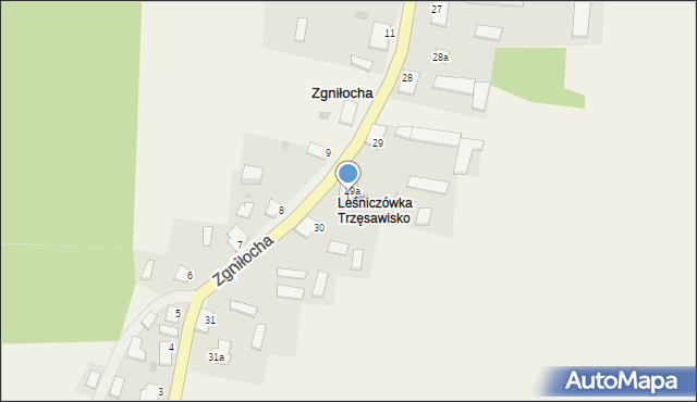 Zgniłocha, Zgniłocha, 29b, mapa Zgniłocha