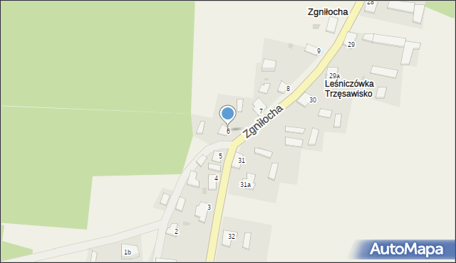 Zgniłocha, Zgniłocha, 6, mapa Zgniłocha