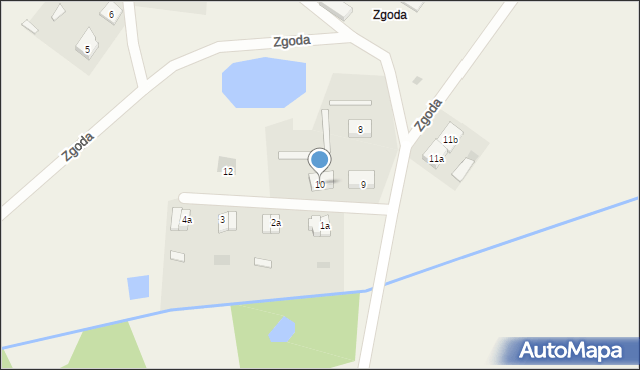 Zgoda, Zgoda, 10, mapa Zgoda