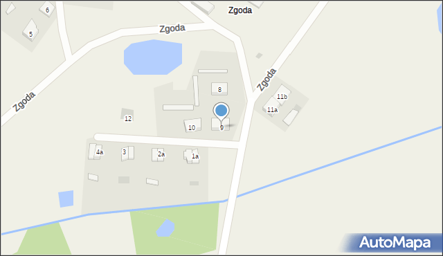 Zgoda, Zgoda, 9, mapa Zgoda