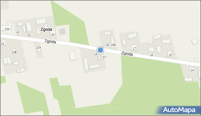 Zgoda, Zgoda, 19A, mapa Zgoda