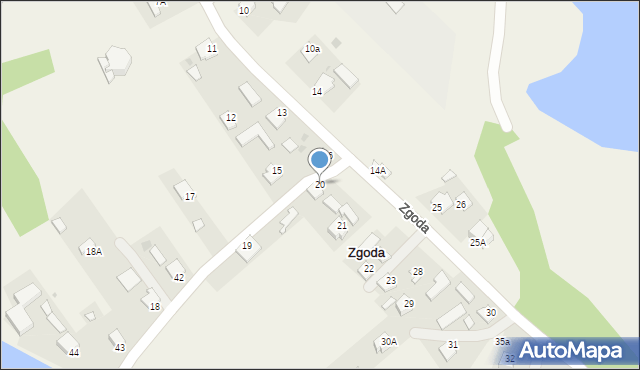 Zgoda, Zgoda, 20, mapa Zgoda