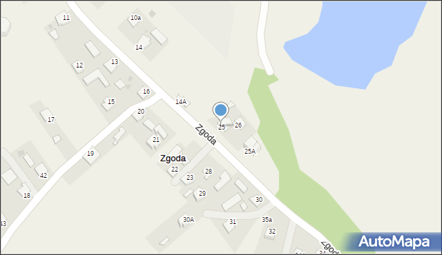 Zgoda, Zgoda, 25, mapa Zgoda