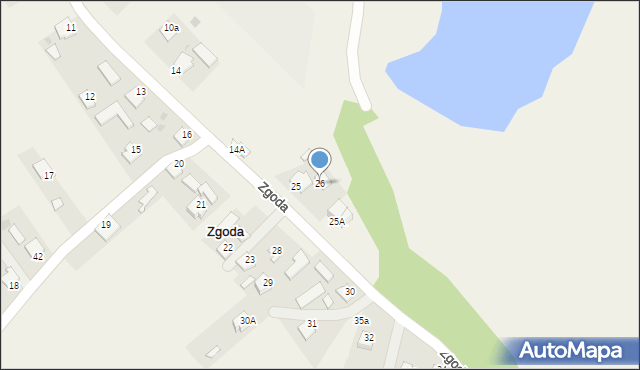 Zgoda, Zgoda, 26, mapa Zgoda