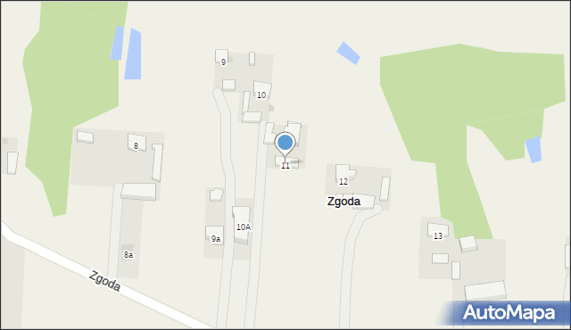 Zgoda, Zgoda, 11, mapa Zgoda