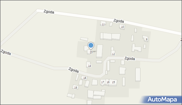 Zgoda, Zgoda, 13, mapa Zgoda