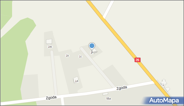 Zgoda, Zgoda, 1f, mapa Zgoda