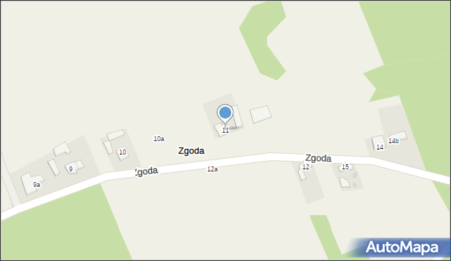 Zgoda, Zgoda, 11, mapa Zgoda