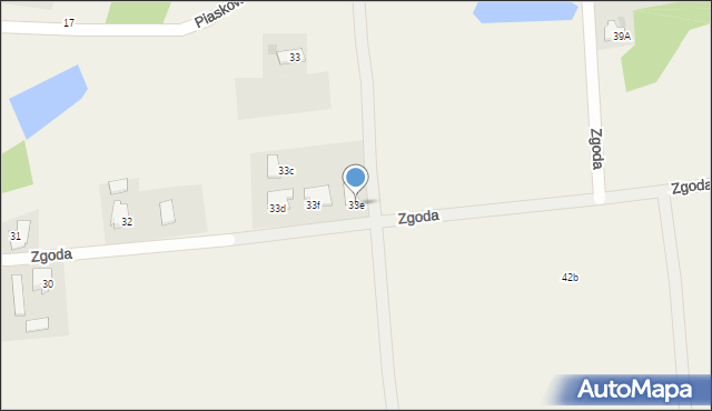 Zgoda, Zgoda, 33e, mapa Zgoda