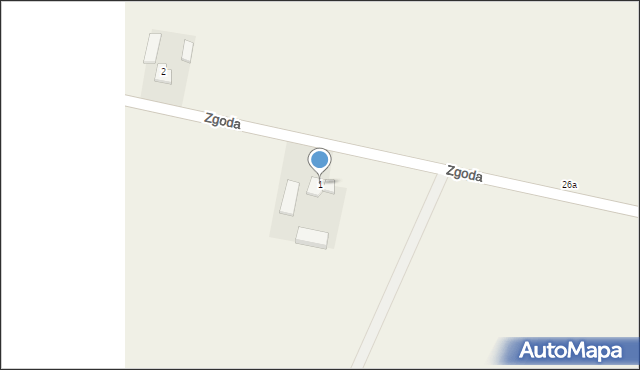 Zgoda, Zgoda, 1, mapa Zgoda