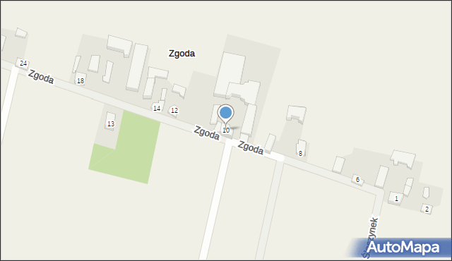 Zgoda, Zgoda, 10, mapa Zgoda