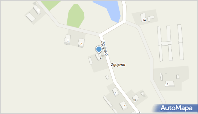 Zgojewo, Zgojewo, 4/2, mapa Zgojewo