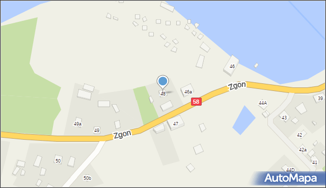 Zgon, Zgon, 48, mapa Zgon