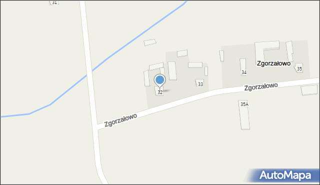 Zgorzałowo, Zgorzałowo, 32, mapa Zgorzałowo