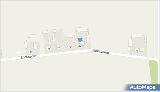 Zgorzałowo, Zgorzałowo, 42, mapa Zgorzałowo