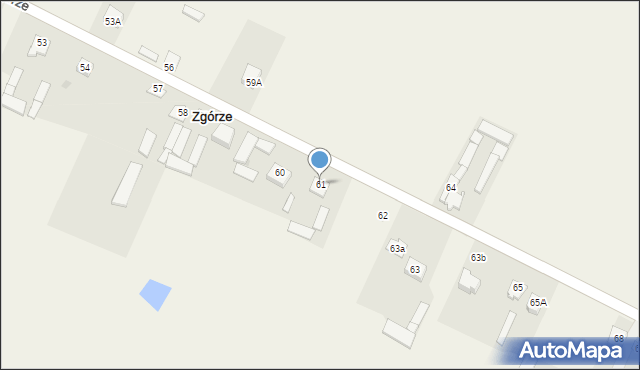 Zgórze, Zgórze, 61, mapa Zgórze