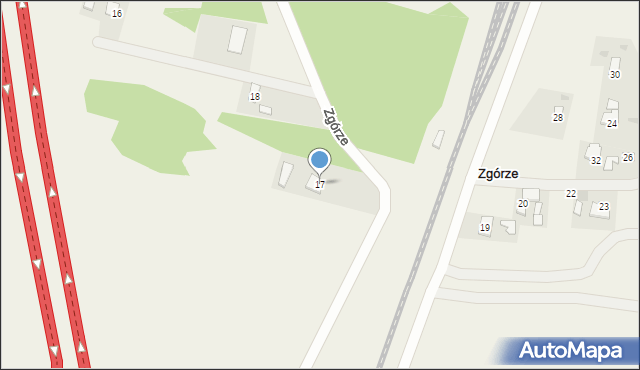 Zgórze, Zgórze, 17, mapa Zgórze