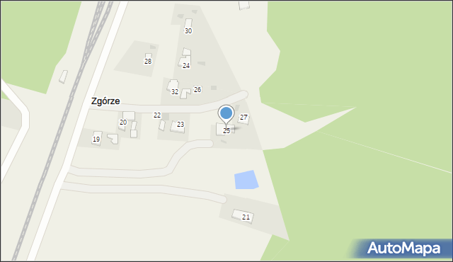 Zgórze, Zgórze, 25, mapa Zgórze