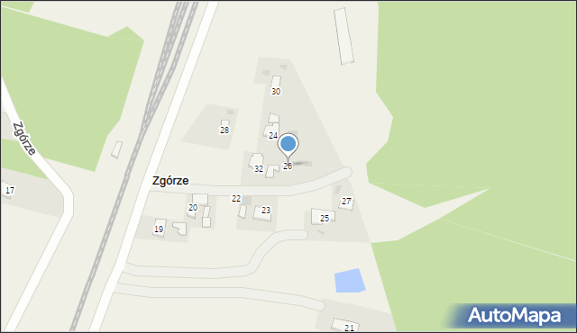 Zgórze, Zgórze, 26, mapa Zgórze